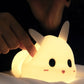 Creative cute bunny silicone lamp for children