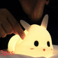 Creative cute bunny silicone lamp for children