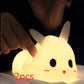 Creative cute bunny silicone lamp for children